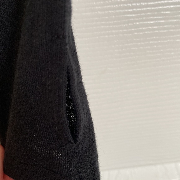 Fabletics ‘Rose’ French Terry Wrap Tie Yoga Top Black Large NWT - Picture 5 of 11